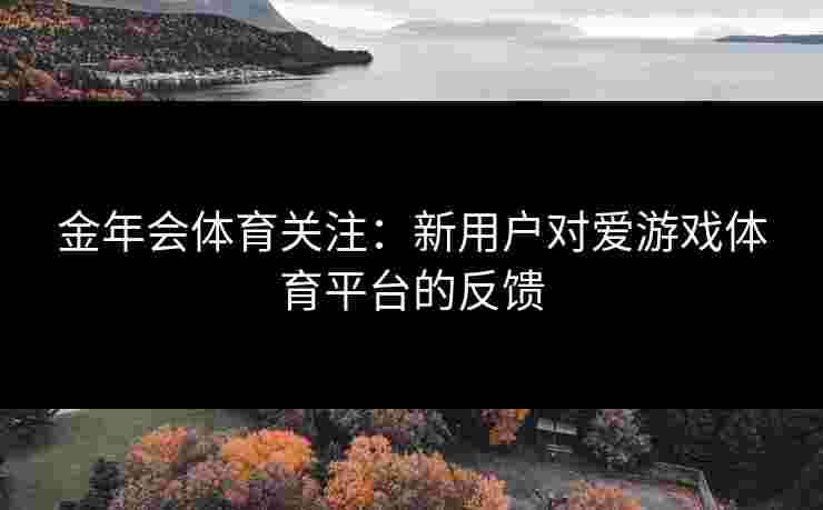 金年会体育关注：新用户对爱游戏体育平台的反馈